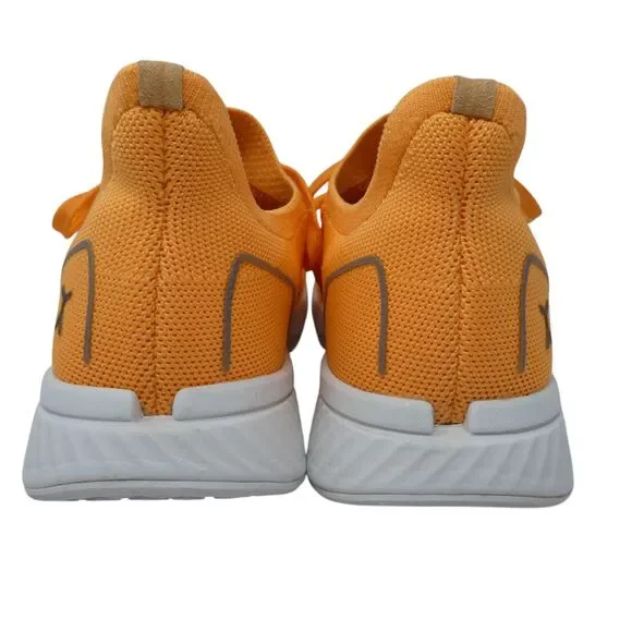Flux Adapt Cantaloupe Orange Breathable Knit Runners Sneakers - Picture 9 of 12